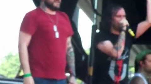 The Used- A Box Full Of Sharp Objects @ Warped Tour 2012, The Palace of Auburn Hills, MI 7/6/12