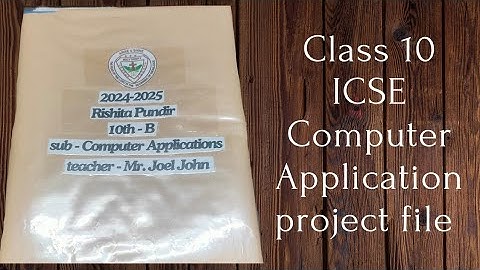 Class 10th ICSE computer application projectfile|20 program with variable description table&comment.