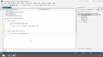 Advanced C#: 09 Extension Methods