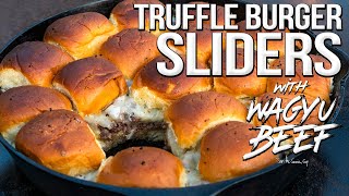 Truffle Burger Sliders (with Wagyu Beef!) | SAM THE COOKING GUY 4K