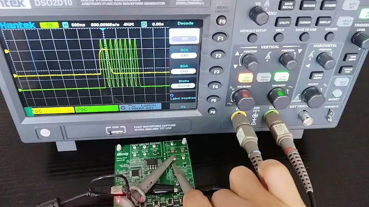 Oscilloscope SPI Triggering and Serial Decode