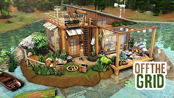 Off-The-Grid Lake House | The Sims 4 - Speed Build (NO CC)