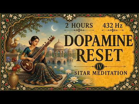 DOPAMINE RESET vol.4    | 2 Hours of 432 Hz Sitar Meditation for Calm Focus
