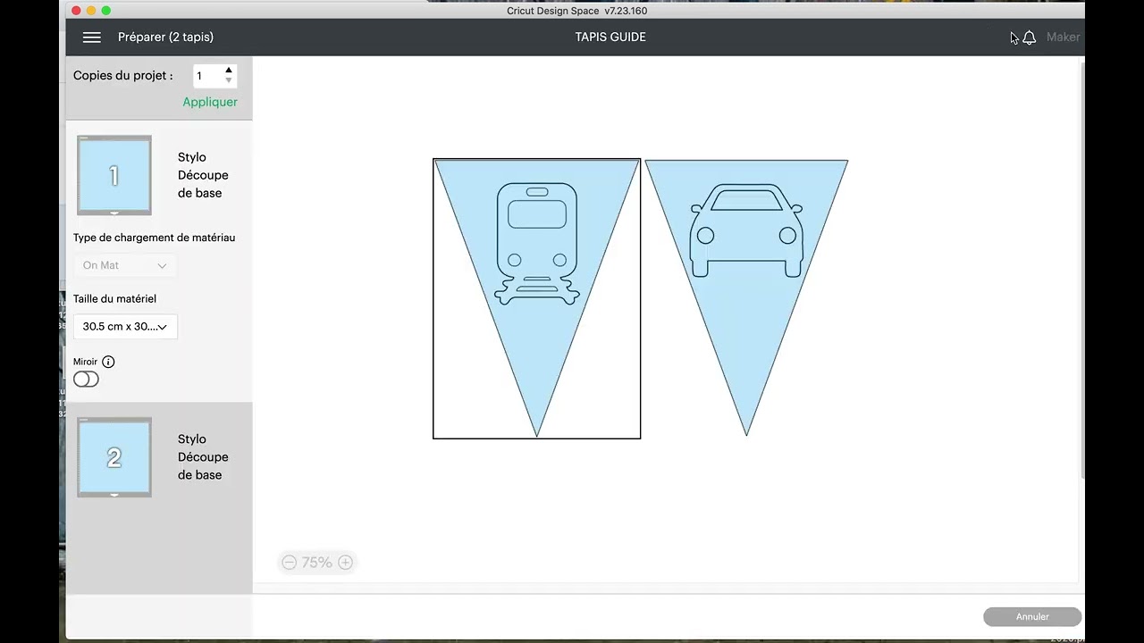CRICUT OPTIMISER LES DECOUPES SUR LE TAPIS