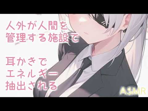 【ASMR】人間がSCPのように管理される施設で、若手人外職員にお世話される【耳かきボイス】