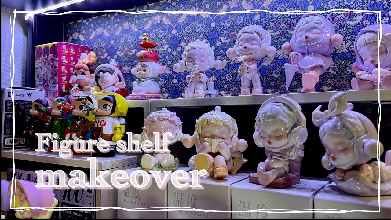 Figure shelf makeover】100均素材でフィギュア棚を飾る - YouTube