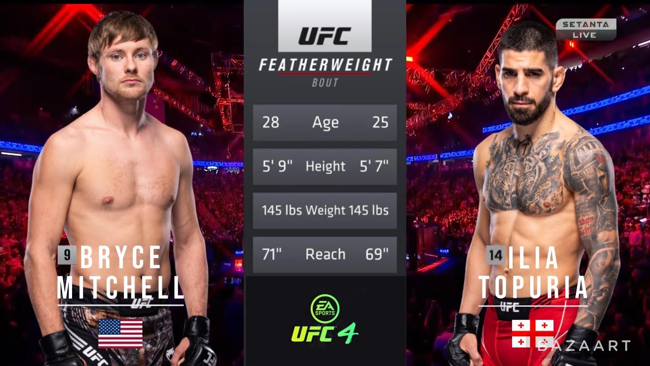 Ilia topuria vs bryce mitchell