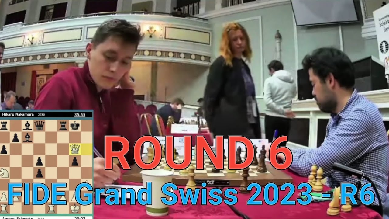 The top 6 boards at the FIDE Grand Swiss all has decisive results today.  Hikaru, Esipenko, and Vidit are all tied for first going into tomorrow's  final round : r/chess