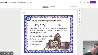 Wednesday ★ 5.NF.5 Multiplication as Resizing - Google Forms