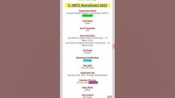 #HRTC Driver Bharti Form Kaise Bhare 2023 || HRTC Driver Recruitment || How To fill HRTC Driver Form