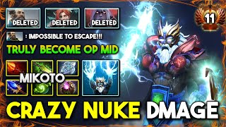 TRULY BECOME OP MID By Mikoto Zeus With Full of Magical Build Crazy Nuke Thunder Strike 7.35d DotA 2