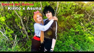 [Cosplay Outing] Sword Art Online | Kirito x Asuna | Waterton National Park