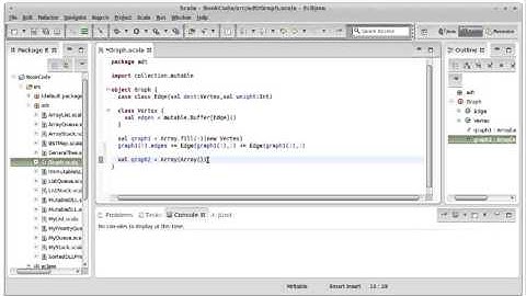 Adjacency Matrices using Scala