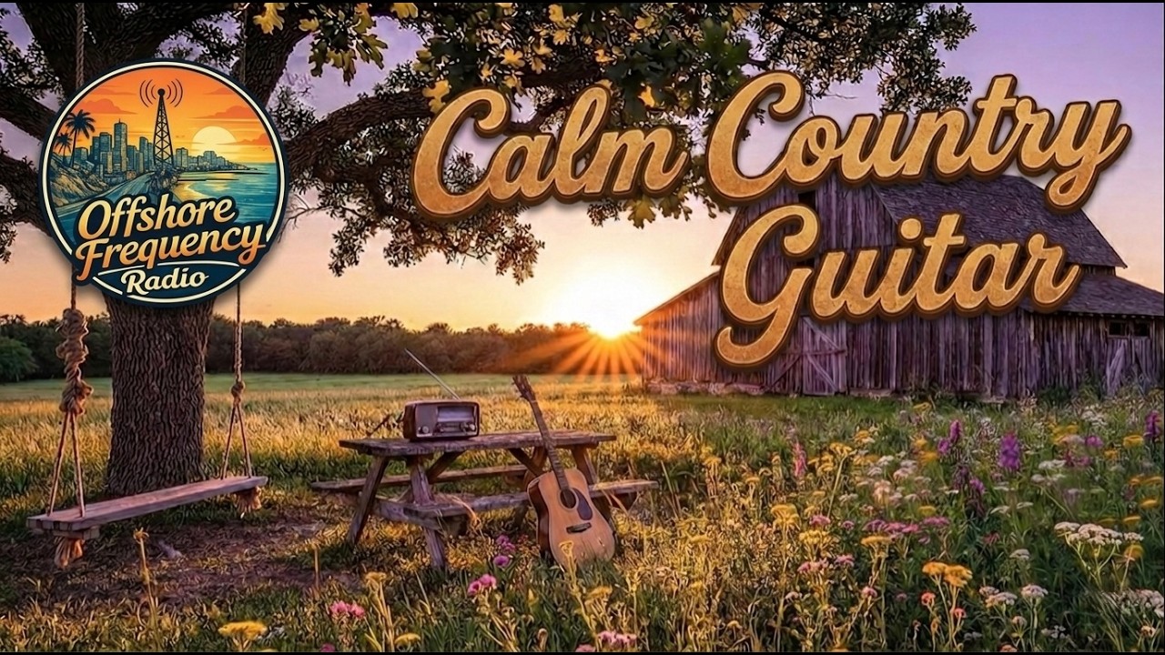 Calm Country Guitar Music 🎸 Relaxing Acoustic Melodies for Studying & Focus