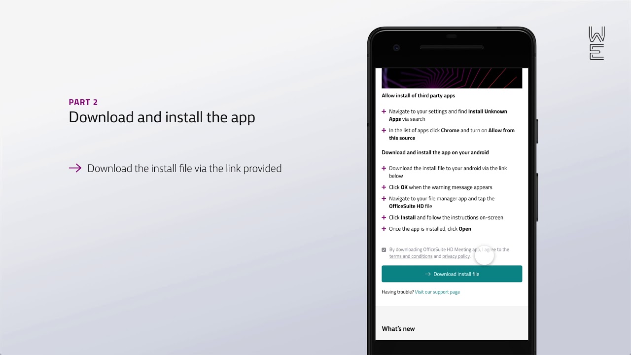 How to install the OfficeSuiteHD® Meeting app for Android - YouTube