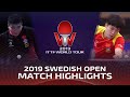 Liang Jingkun vs Wang Chuqin | 2019 ITTF Swedish Open Highlights (1/2)