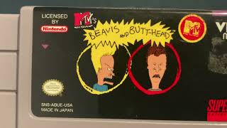 Snes Beavis and Butthead real vs repro cart 