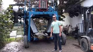 How a Grape Picker Works!  (Plus a quick ride through a concord grape vineyard)