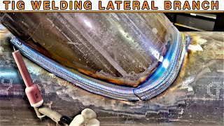 TIG Welding a Lateral Branch using an Extra Extra Long Cup | Y Pipe Connection