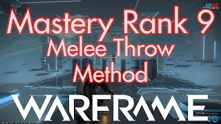 Warframe :- Mastery Rank 9 Test, Easy Method/Cheesing it (No longer works :/ )