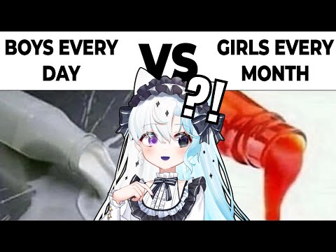 Aquwa Reacts to "Boys Vs Girls Memes"