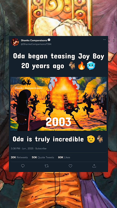 Oda began teasing Joy Boy 20 years ago #onepiece #onepiecetheory #anime #luffy #eiichirooda