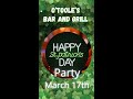 The St Patrick's celebration continues tomorrow with O'Tooles' Official St Patrick's Party. We h...