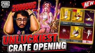 UNLUCKIEST ULTIMATE CRATE OPENING EVER! 😭 NEW APHRODITE SET &amp; M16A4 | PUBG MOBILE | BGMI