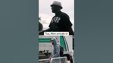 Tua and Allen arrive for TNF 🔥 #shorts