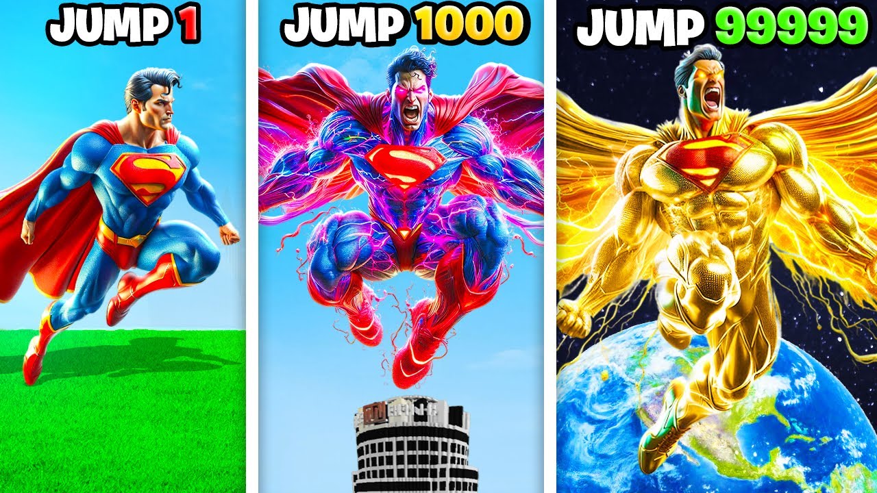 SUPERMAN Upgrades With Every Jump In GTA 5!
