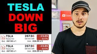TESLA STOCK FALLS BIG ON DELIVERY MISS! MY OPINION