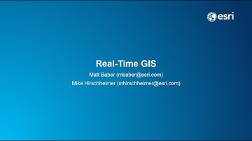 Real-Time GIS Webinar