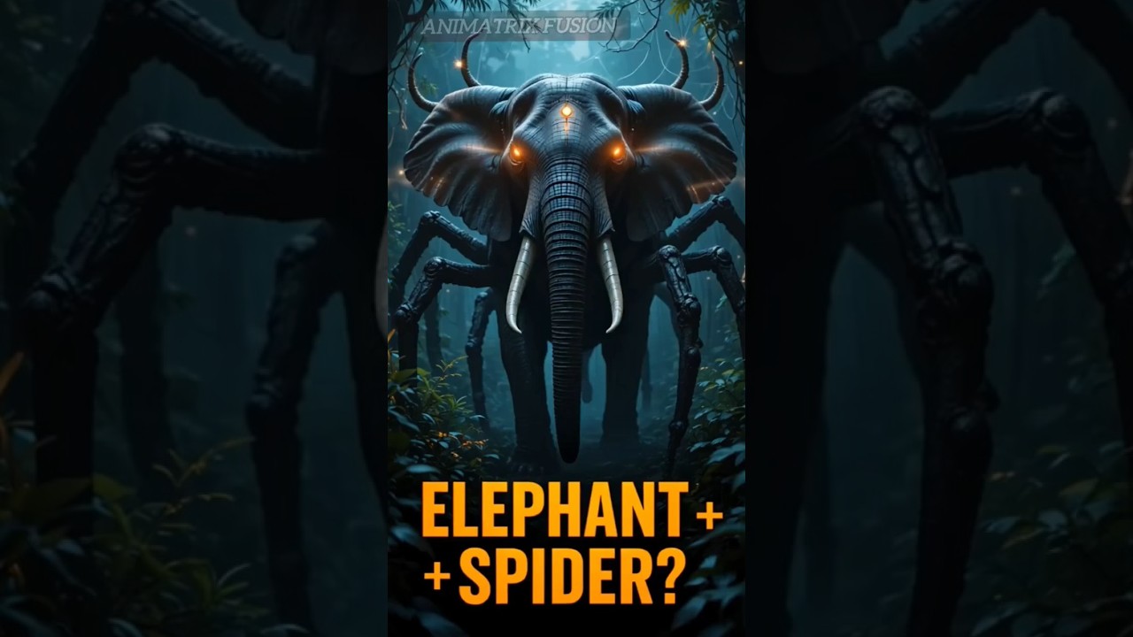 🕷️🐘 Elephant + Spider DNA Fusion | Unreal Hybrid Creature! 