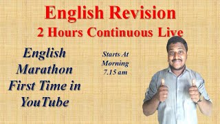 2 hours English Marathon | 11th & 12th English Live  | Mr.Prakash