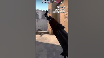VALORANT PLAYER TRIES CS2/CSGO 😳 #valorant #csgoandvalorant #csgo #gaming #valorantfirststrike