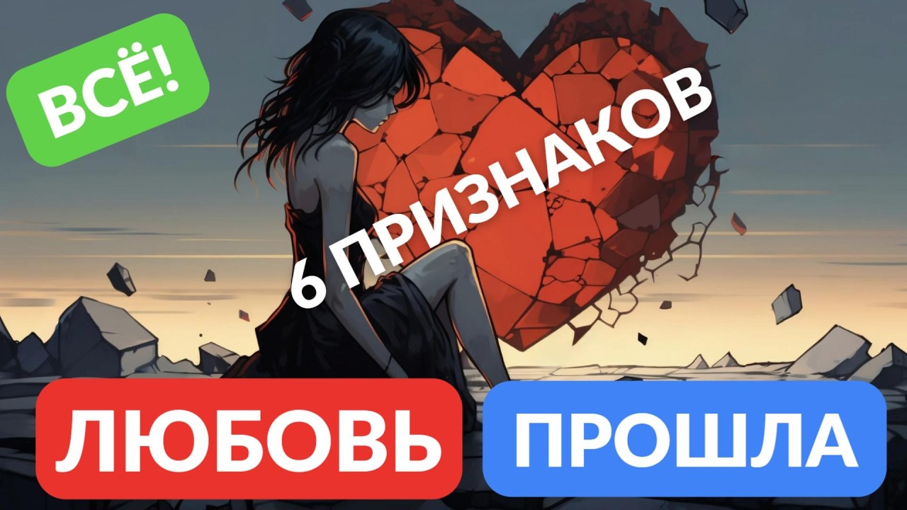 6 признаков что любовь прошла