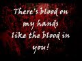 Blood On My Hands - The Used Lyrics