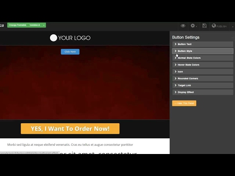 InstaBuilder 2.0 Button Settings Overview