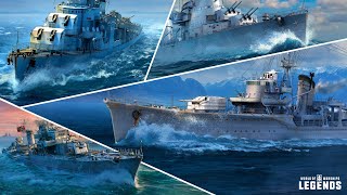 Игра на Эсминцах в World of Warships Legends