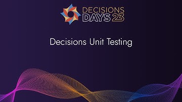Decisions Unit Testing