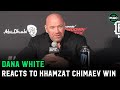 Dana White reacts to Khamzat Chimaev’s win; Talks Habdulla and Abdu scuffling in crowd