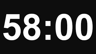 58 Minute Timer - No Alarm - 8K