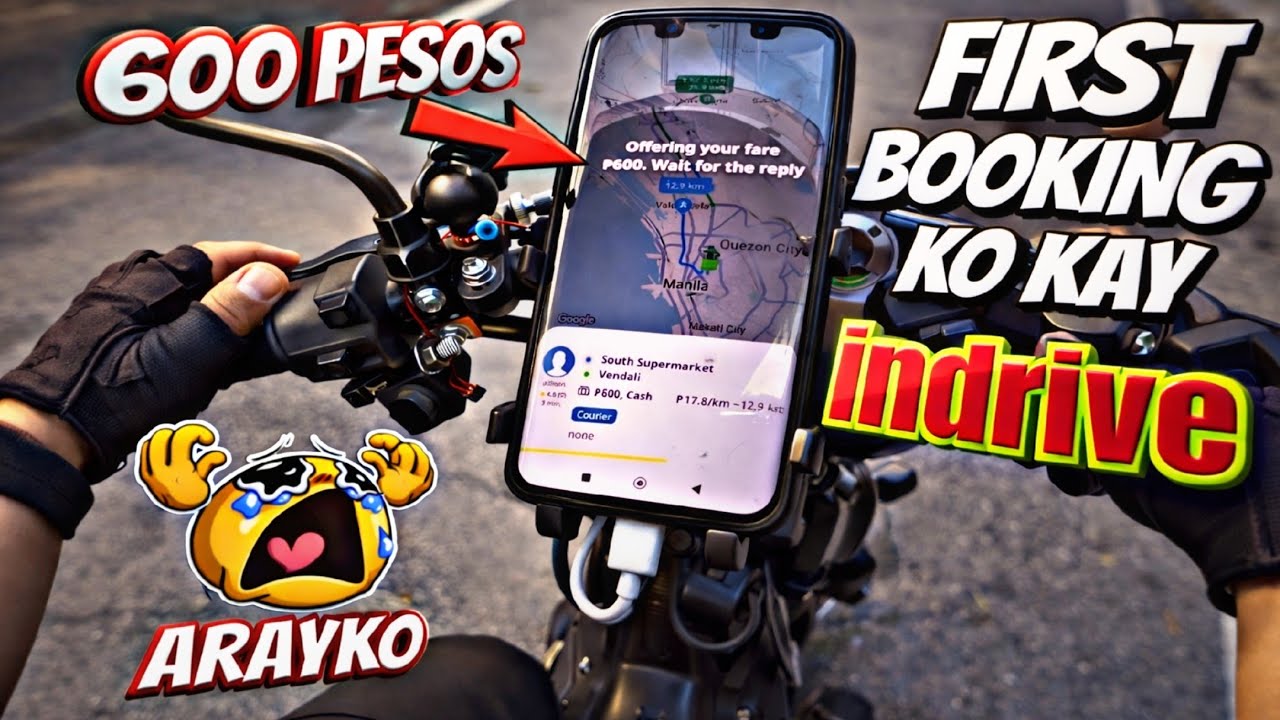 FIRST BOOKING INDRIVE COURIER ARAYKO | motovlogph 