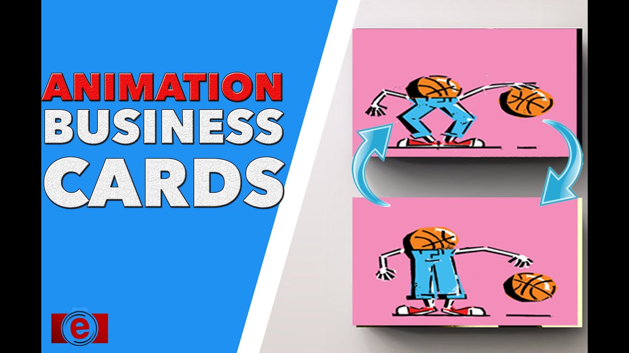Cartoon Animation Business Cards | 3D Lenticular Printing | Basketball Effect by TwenT3