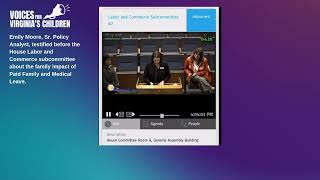 Paid Family and Medical Leave Testimony: Virginia 2025 Legislative Session