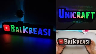 Cara Mudah Bikin Lampu Hiastidur Nama Dari Kardus Dan Kertas Efek Gradasi