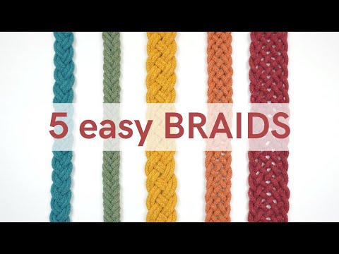 Learn 5 EASY Braid Patterns for Macrame - You'll Love How They Look!