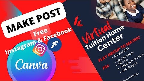 How to Create Facebook and Instagram post in Canva | Urdu/Hindi || Class 02.
