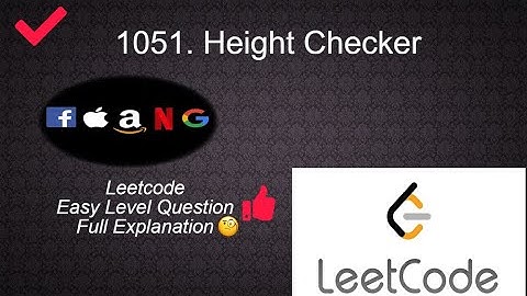 1051 Height Checker | Leetcode Easy Level Questions Complete Playlist in Python