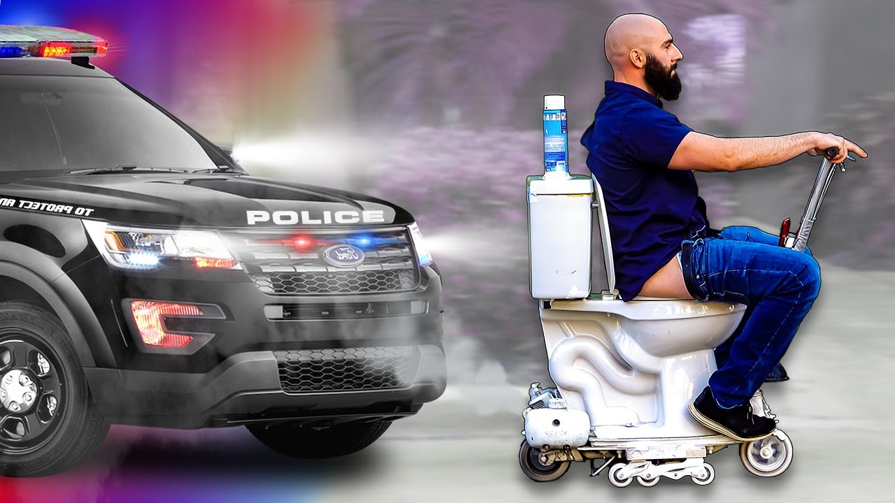 Полиция остановила меня за мой моторизованный туалет (дважды)
